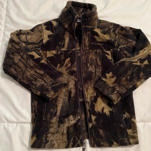 Columbia boys fleece camo jacket